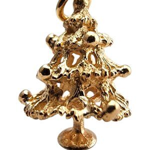 14 Karat Yellow Gold Christmas Tree Charm #23925